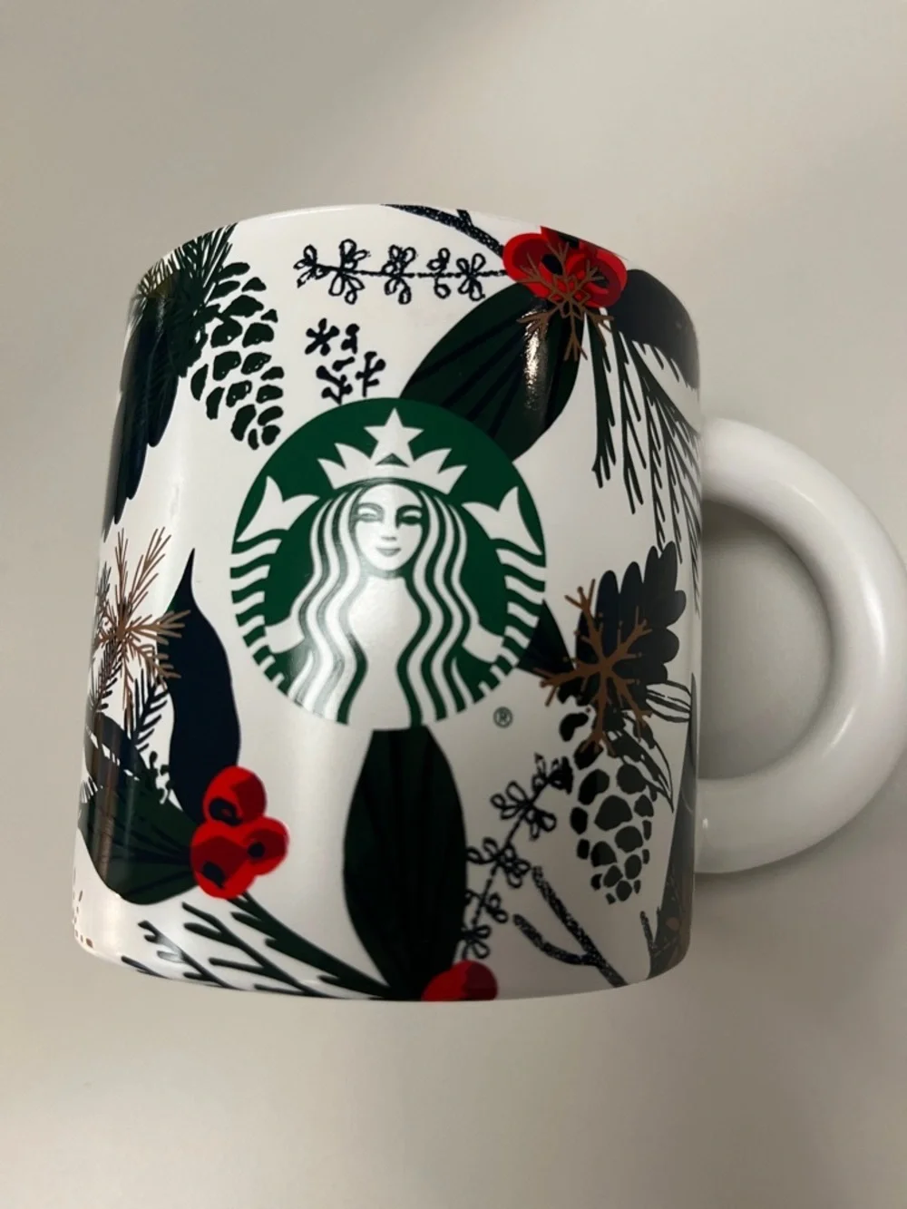Starbucks 2021 Holiday Mug with Green Logo
